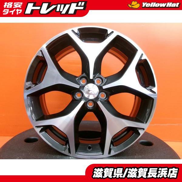 中古ホイール 4本 スバル SJ系 フォレスター純正 18インチ 7.0J +48 5H-100 ハブ56mm FORESTER SUBARU