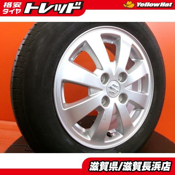 ソリオ 夏タイヤ スズキ スイフト純正 14インチ ブリヂストン ネクストリー エコピア 165/70R14 2022年製 中古 4本セット MA26 MA36