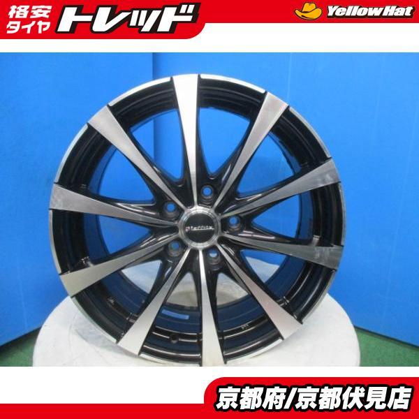 17インチ アルミホイール 4本 ブラック 17×7j 5H 114.3 +55