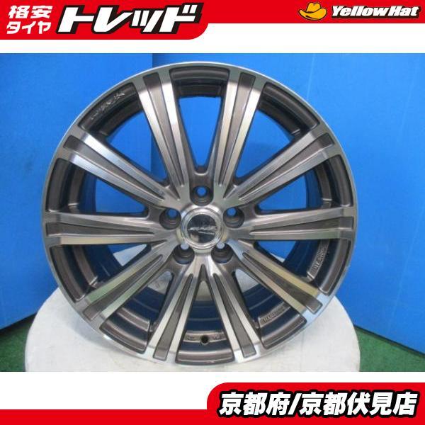 4本 中古 ENKEI SMACK エンケイ アルミホイール 17インチ 7J +50 100 