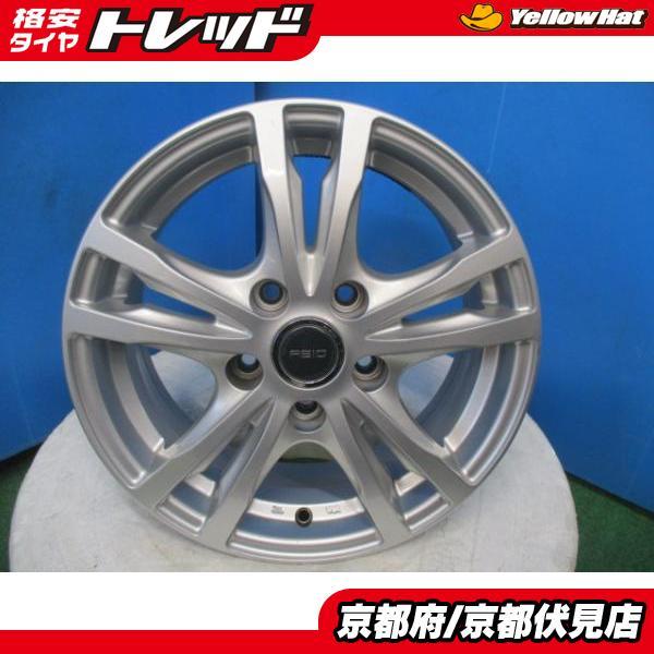 4本 中古 ブリヂストン FEID アルミホイール 15インチ 6J +45 114.3 5H 
