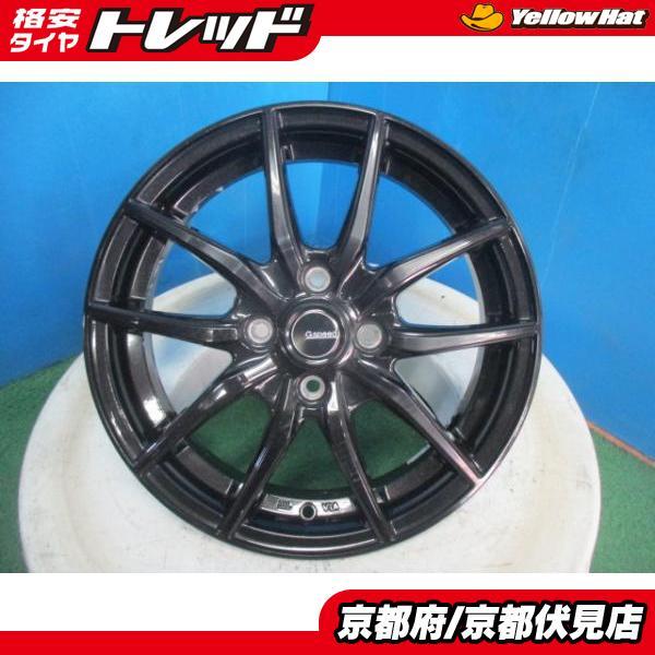 4本 中古 G.speed アルミホイール 15インチ 4.5J +45 4H 100 軽自動車 