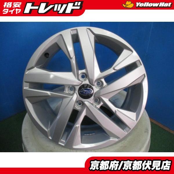 4本 新車外し!! スバル 純正 新型 インプレッサ GU アルミ 4本 新車外し!! スバル 純正 新型 インプレッサ GU アルミ