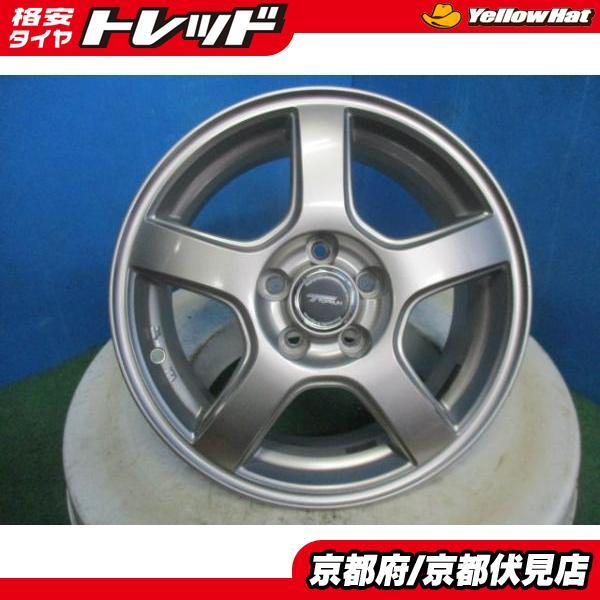 4本 中古 ブリヂストン TOPRUN アルミホイール 15インチ 6J +45 100 5H