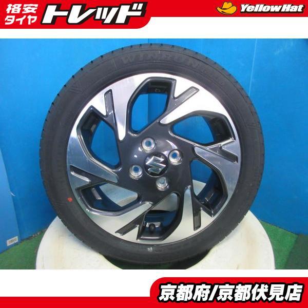 スズキ　純正アルミホイール　サマータイヤ　165/55R15 スズキ アルトワークス HA36S 純正 アルミホイール タイヤ 165/55R15