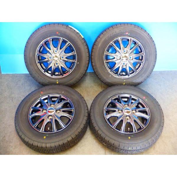 軽箱・軽トラ】HOTSTUFF WAREN W05【12インチ 3.5J +42】DUNLOP 