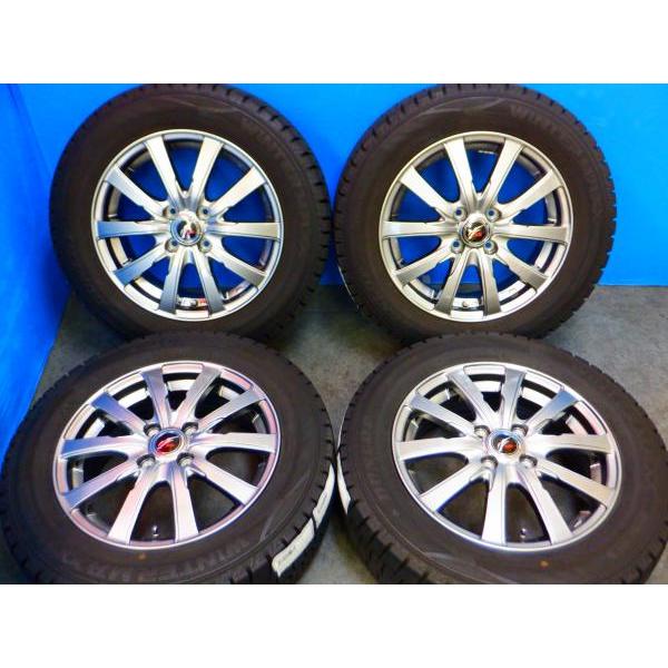 フリードに】国産 DUNLOP WINTERMAXX02【185/65R15 88Q】WEDS 美品 