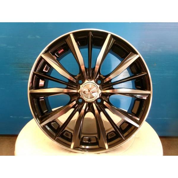 4本 新品 WEDS レオニスVX 黒 16インチ6J +45 4H 4穴 PCD 100 アルミ