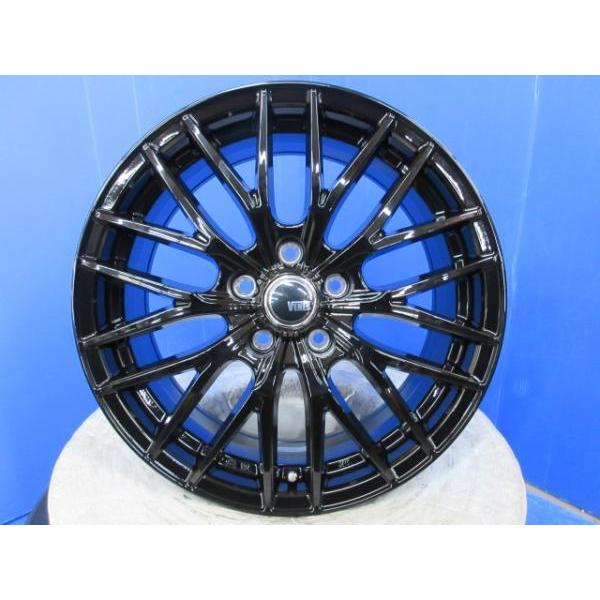 トヨタ 60系 プリウス 4本 新品 FS01 黒 メッシュ 17インチ7J+48 5H 5