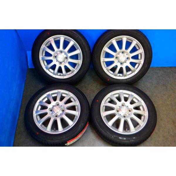 軽カー】2025年製 新品タイヤ【155/65R14 75T】中古アルミ