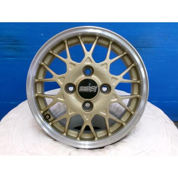 4本 鍛造 軽量 BBS ゴールド 金 13インチ4J +45 4H 4穴 PCD 100 アルミ