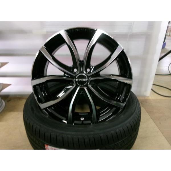 スバル WRX S4 CBA-VAB DBA-VAG 4本 新品 黒 18インチ 5H 5穴 PCD 114.3 26年製 225/45R18 ノーマル 夏用 