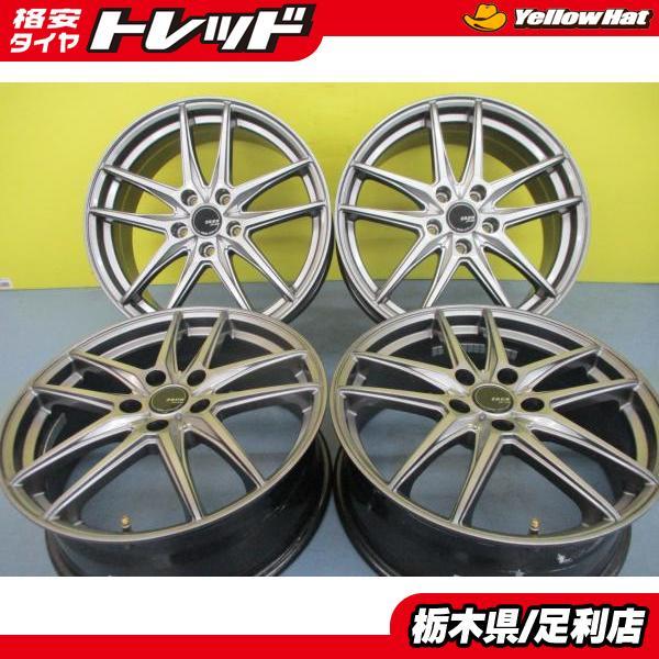 CX-3 社外 アルミ 中古 4本 18インチ 7J ET48 5H-114.3 ZACK JP-550 美 