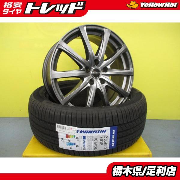 アルファード 18インチ 新品 夏タイヤ 4本 中古 ユーロスピード V25 +  