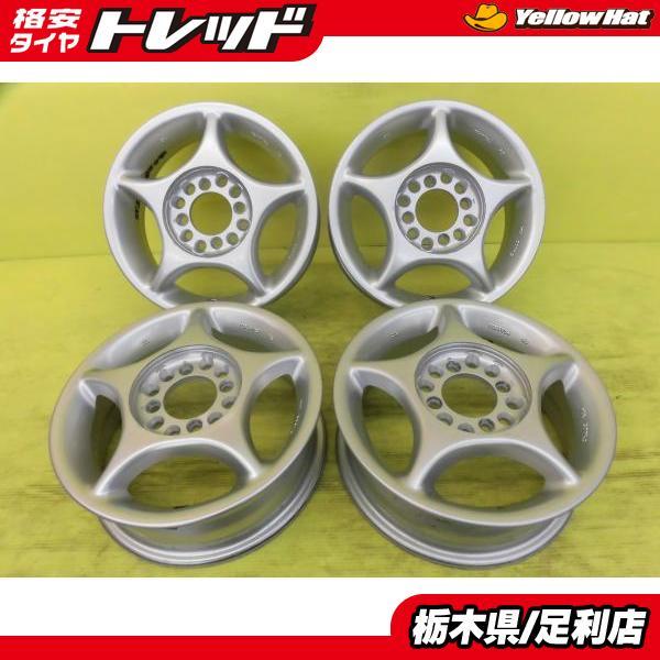 中古マルチホイール 4本セット 4.5J 13インチ 12HM +45 シルバー 車検 