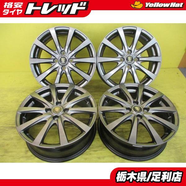 ◇中古ホイールのみ4本セット◇ユーロスピード 16インチ 6J +50 4H100 