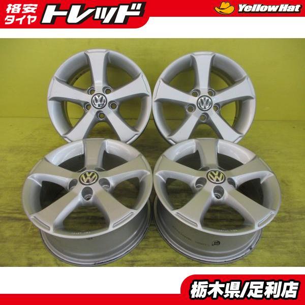 VW ポロ 14インチ AGA【富山】PCD100 フォルクス ワーゲン 純正ボルト対応 14インチ 車検対応 正規ディーラーアルミ 中古4本 ◇VWポロに◇中古ホイール4本セット◇フォルクスワーゲン 純正