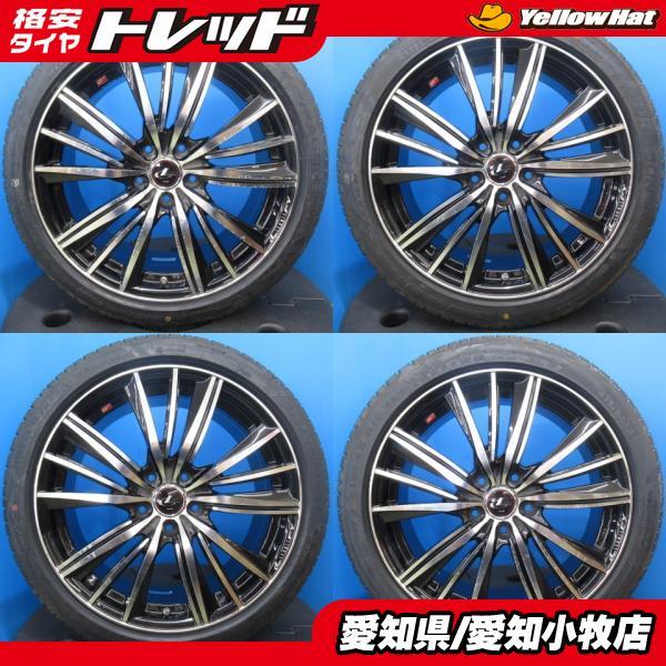 サイ 4本 ブラックポリッシュ 18インチ 5H 5穴 PCD 114.3 新品 215 