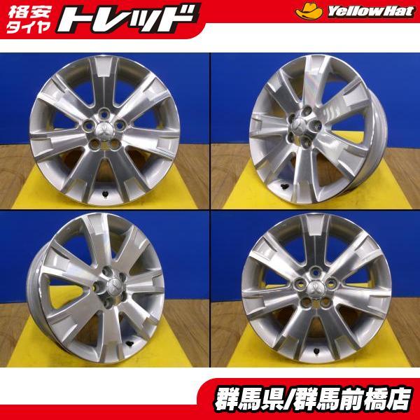 中古 4本 ミツビシ デリカ D5 純正 18インチ 7J ET38 5H-114.3 流用 