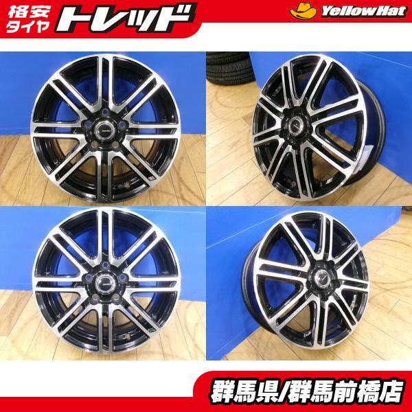 プリウスα 90系 ノア 中古 アルミ 4本 16インチ 6.5J ET38 YFC 