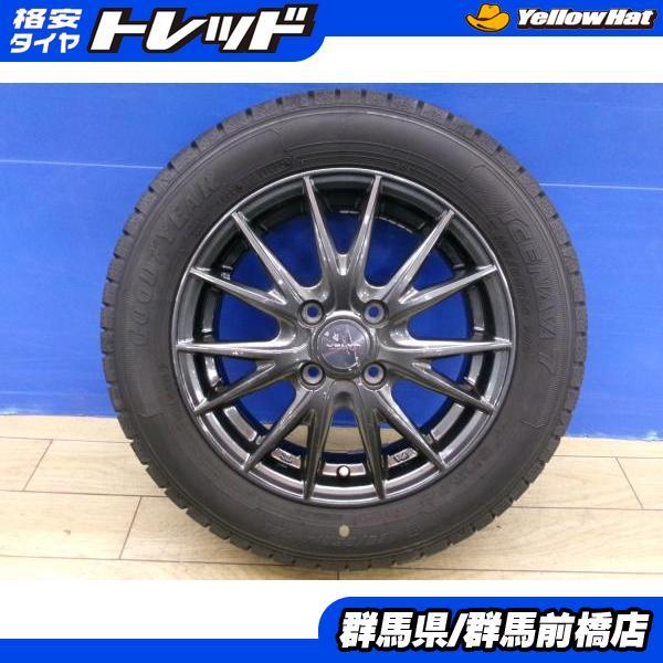 グッドイヤー（GOODYEAR） ハスラー 中古 冬タイヤ 4本 165/65R14 
