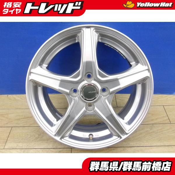 アクア スイフト 中古 社外 アルミ 4本 15インチ 5.5J ET45 4H