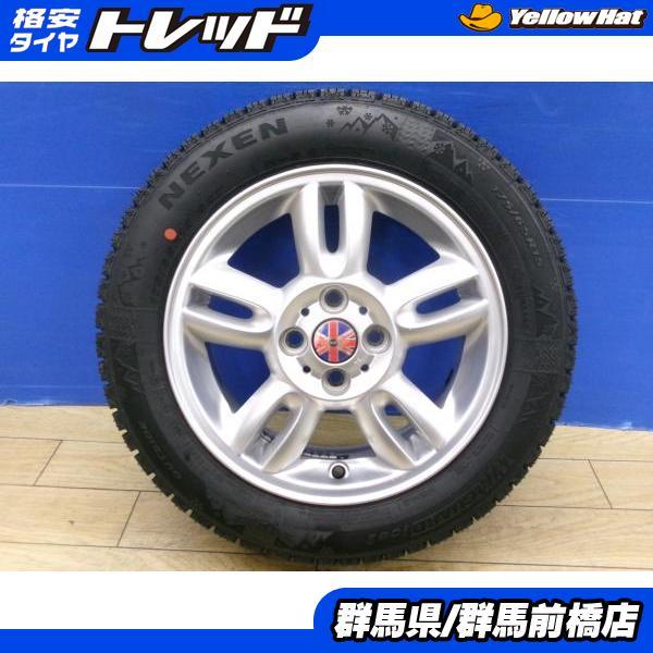 ミニクーパーR55クラブマンに使ってた　スタッドレスタイヤ ミニ クラブマン r55 ホイール（自動車 冬タイヤ、ホイールセット