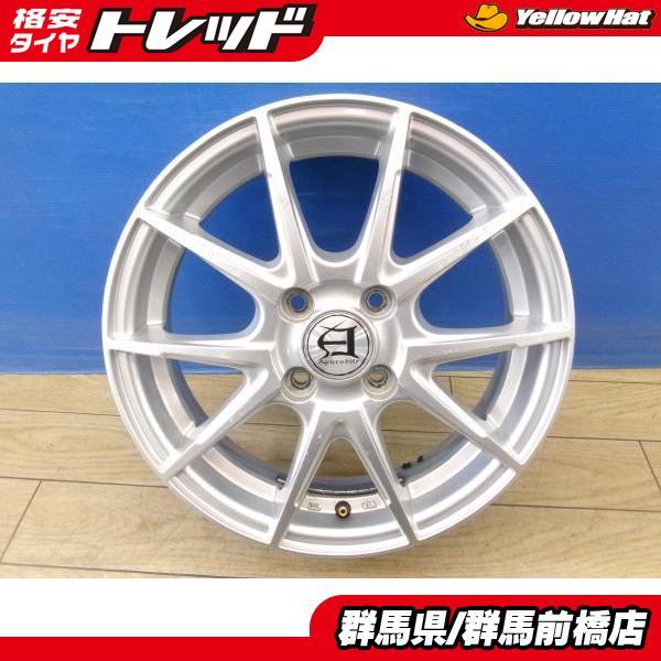 ワゴンR 軽自動車 15インチ 中古 4本 社外 アルミ アフロディーテ 4.5J 