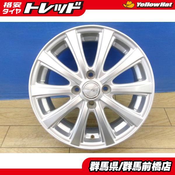 アクア スイフト 中古 4本 社外 アルミ 15インチ 5.5J ET42 4H-100
