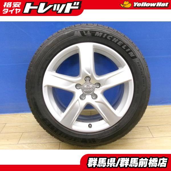 Audi A6 オールロードクワトロ 純正 4本 + 2023年製 8分山 夏タイヤ ミシュラン PRIMACY SUV+ 235/55R18 アウディ 4G9