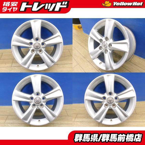 中古 4本 130系 マークX 純正 16インチ 7J ET40 5H-114.3 ハブ径 60mm