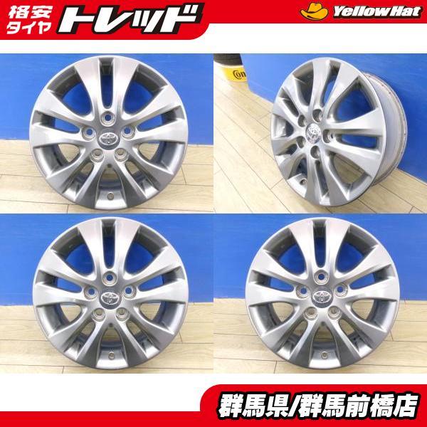 中古 4本 トヨタ 70系 ノア ヴォクシー 純正 16インチ 6J ET50 5H
