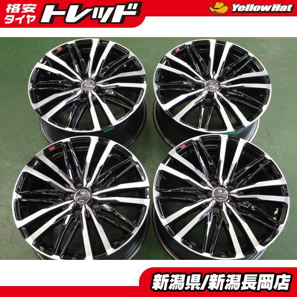 中古 18インチアルミ AME スマック クレスト 8J +45 5穴 PCD114.3 