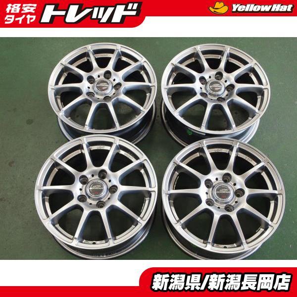 中古 15インチアルミ エーテック シュナイダー 6J +50 5穴 PCD114.3 