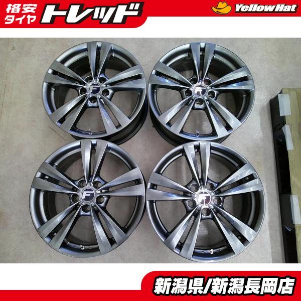 中古アルミ4本セット[レアマイスター L-Fラウンジ 18インチ 7.5J +50 5