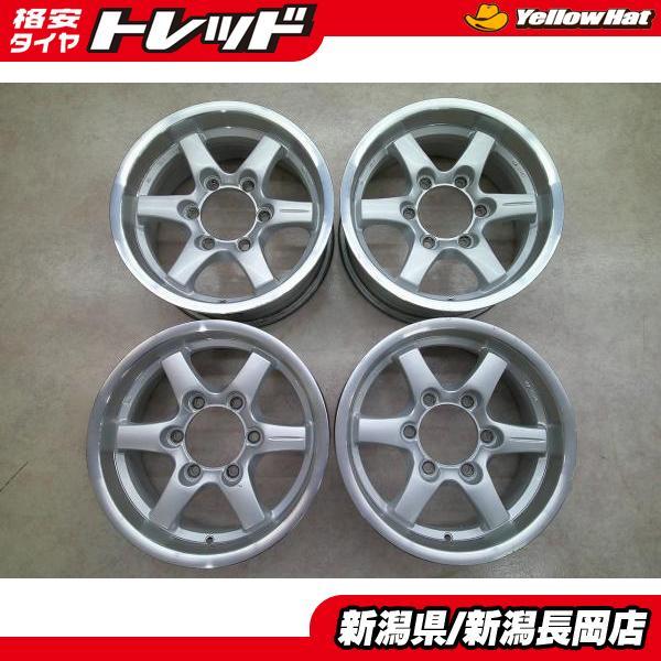 中古アルミのみ4本セット[STING 15インチ 6J +25 6穴 139.7]ハイエース