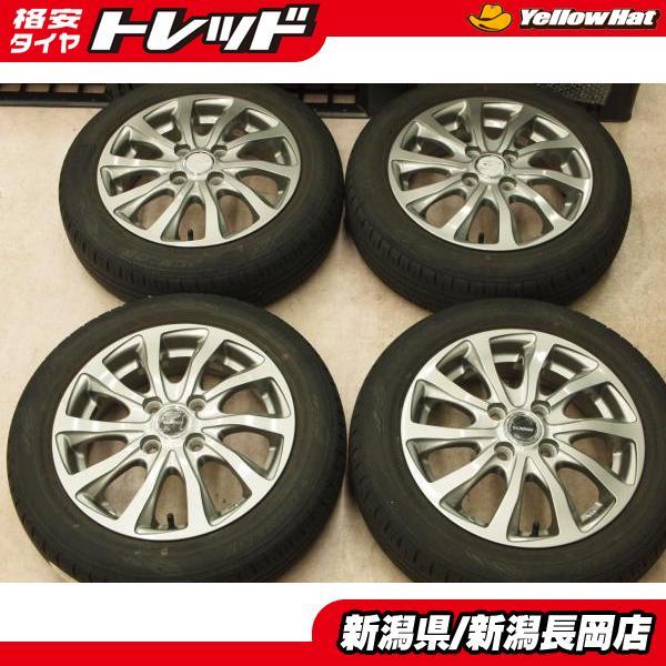 タイヤ・ホイール (582)155/65R14 DUNLOP ENASAVE EC300+ DUNLOP（ダンロップ） 中古夏タイヤセット[ダンロップ EC300+ 155