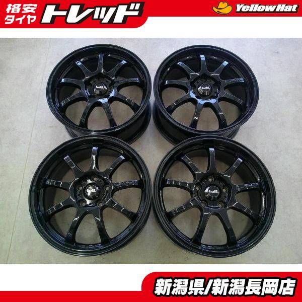 訳アリ品 17インチ7.5J+50PCD114 中古アルミホイール4本セット MAZDA6 