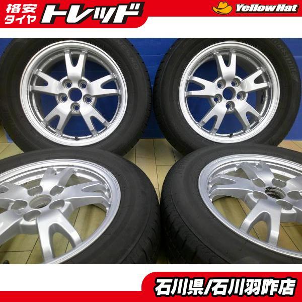 195/65R15 ブリヂストン　夏タイヤホイールセット 4本 カローラフィルダー他溝有 195/65R15 ブリヂストン 夏タイヤホイールセット 4本 カローラ