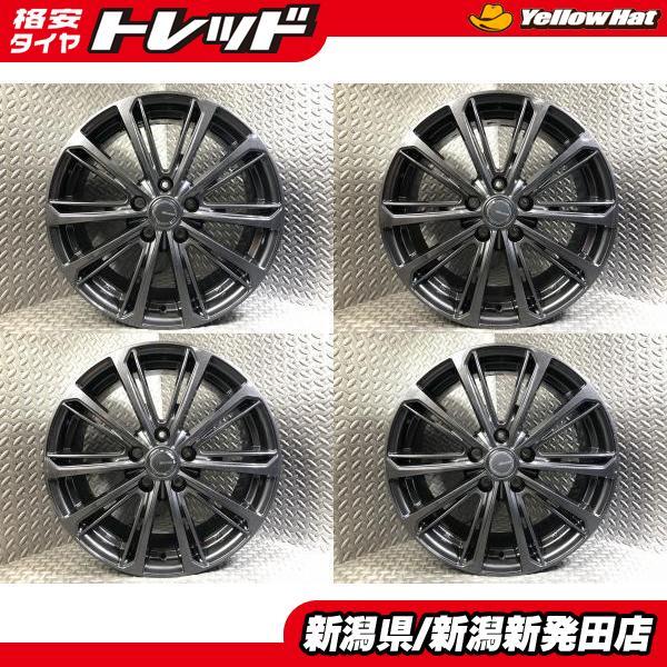 送料無料】中古 社外アルミホイール MILLOUS 7J-17 +38 114.3 5H 
