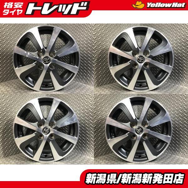 【中古】シエンタ5BA-MXPC10G型　15インチ　アルミホイール・タイヤセット シエンタ(MXPC10/MXPL15)純正アルミホイール 15インチ 5.5J+40 PCD100
