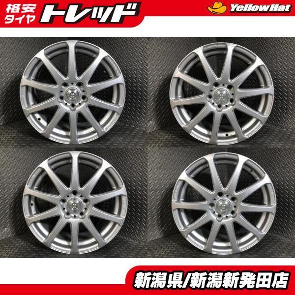 中古】4本セット スパルコ 7J-17 +53 114.3 5H 社外ホイール 17-7J 