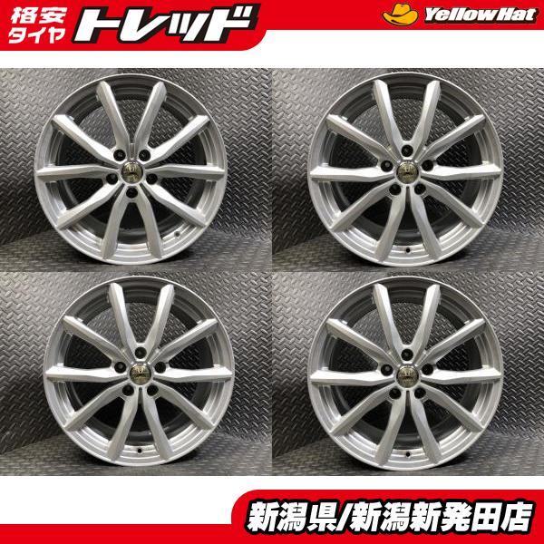 中古】SPIDER 8J-18 +35 114.3 5H スカイライン RX などに 送料無料 