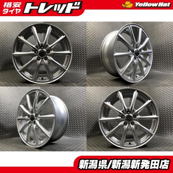 中古ホイール4本セット】社外 BRIDGESTONE ECO FORME 7J-17 +53 100 5H