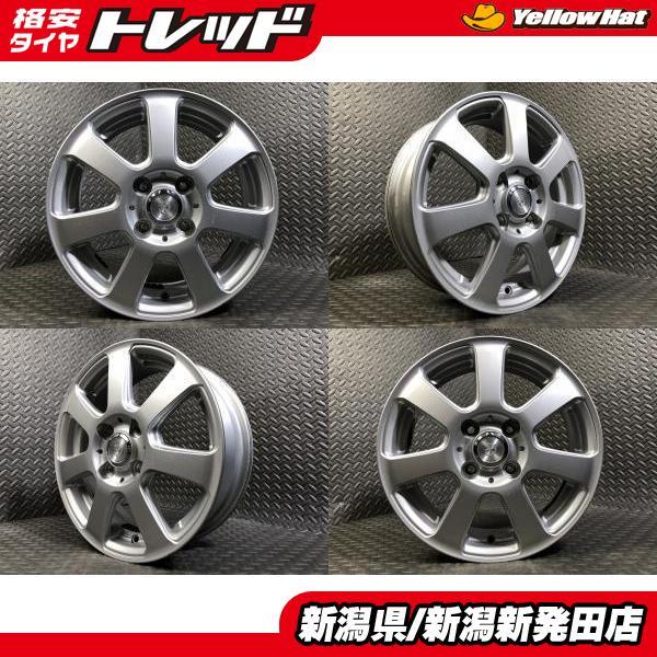 中古ホイール4本セット】社外 Grave 4.5J-14 +43 100 4H N-BOX N-ONE N 
