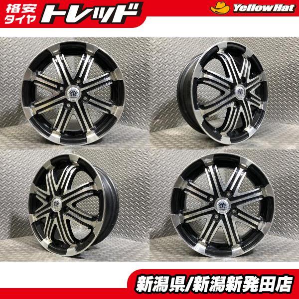 中古ホイール4本セット】社外 LEHRMISTER 4.5J-14 +45 100 4H N-BOX