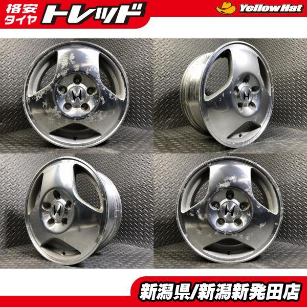 中古ホイール4本セット】ホンダ S-MX純正 5.5J-15 +55 114.3 5H 旧車 
