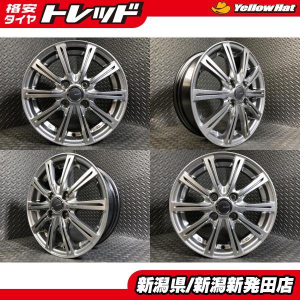 中古ホイール4本セット】社外 YFC MILLOUS 4.5J-14 +45 100 4H サクラ 