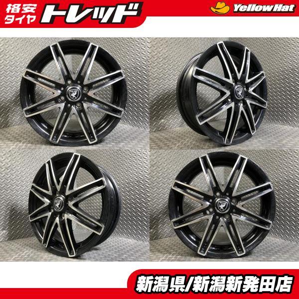 中古ホイール4本セット】社外 MID WHEELS BROOK 4.5J-15 +43 100 4H