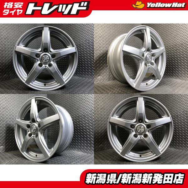オデッセイ 中古 アルミ 社外 ホイール 4本 DUNLOP VIOLENTO 16インチ